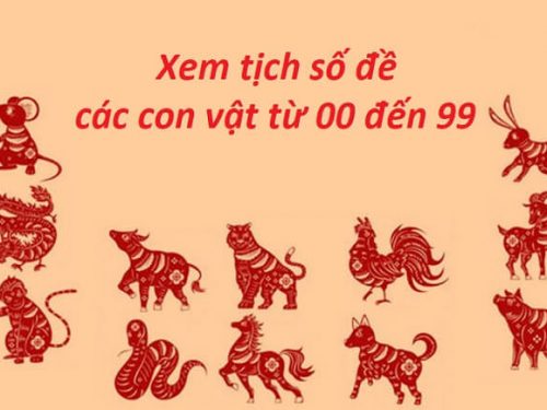 Tịch số đề – Xem tịch số đề các con vật từ 00 đến 99